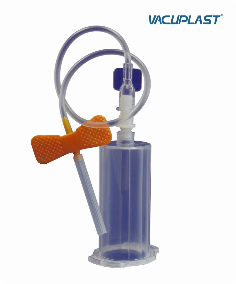 Escalpe para coleta de sangue a vácuo 25G com tubo de 7